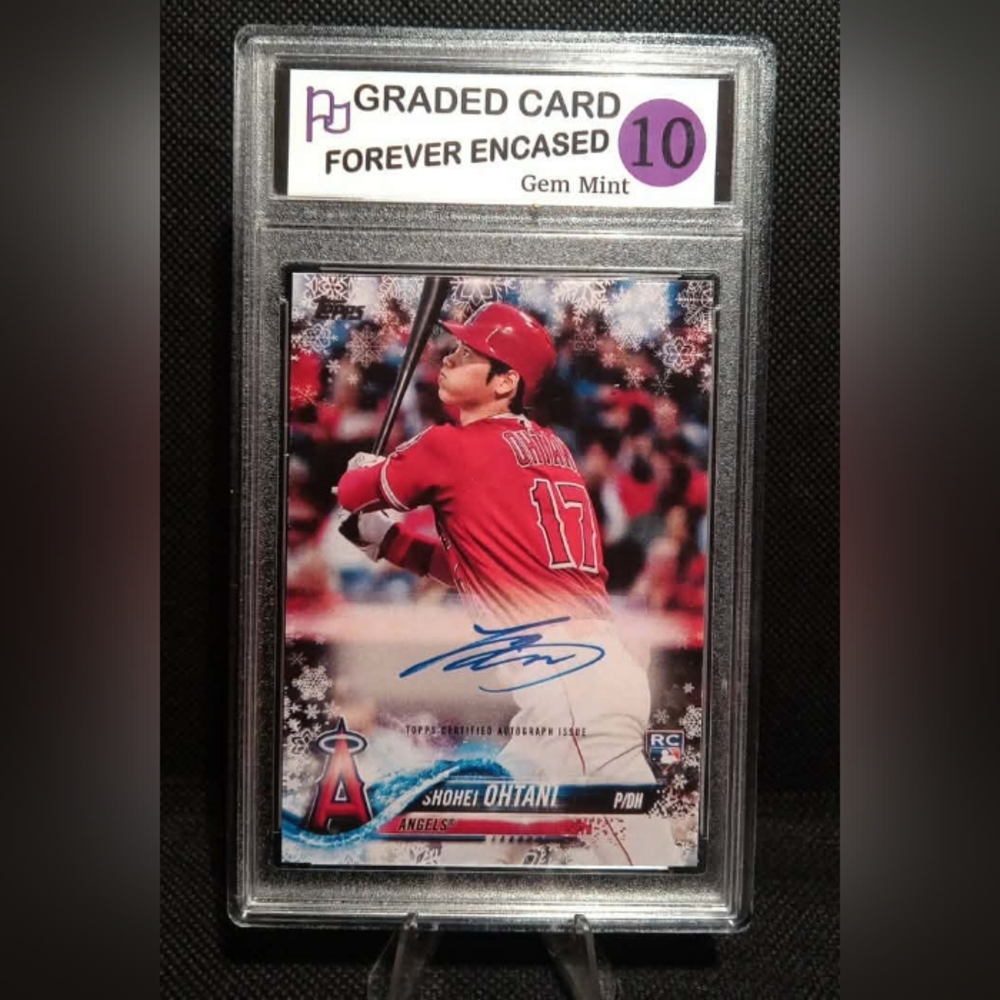 SHOHEI OHTANI ROOKIE CARD 2018 Topps Holiday Mega Box GEM MINT *RP* ANGELS!